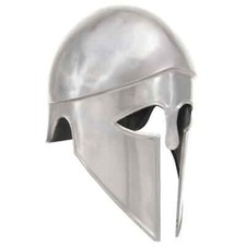 Greek Warrior Helmet Antique Replica LARP Silver Steel vidaXL