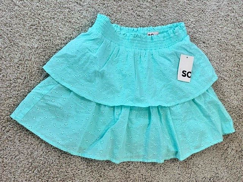 Neu mit Etikett Mädchen Größe XL (14/16) Aqua Stufen Skort von So (Kohl's)