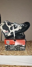  Vision Street Wear Men's canvas Hi Top Retro MOO COW Skate Shoe Size US 8.5 NEW