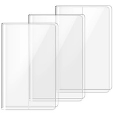 3 Pack Clear Cover Transparent Size 9.5 x 6.4 Inches Jelly Notebook Cover, A6