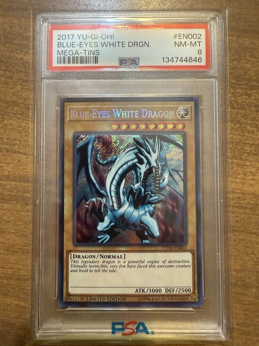 2017 YU-GI-OH! BLUE-EYES WHITE DRGN. MEGA-TINS PSA 8 NM-MT | eBay