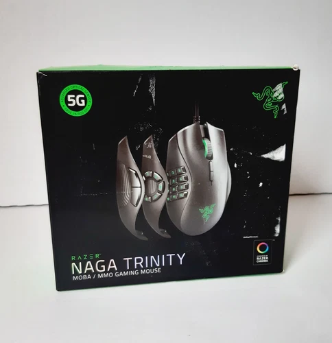 Razer Naga Trinity Gaming Mouse: 16,000 DPI Optical Sensor - Chroma RGB Lighting