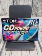 TDK CD Power 110 High Bias Blank Audio Cassette Tape - Brand New / Sealed 