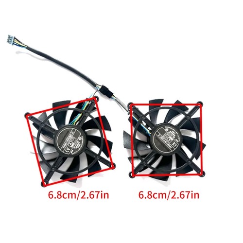 Efficient Cooling Fan for RTX3060ti 3070 Graphics Cards Radiators - Afbeelding 8 van 10