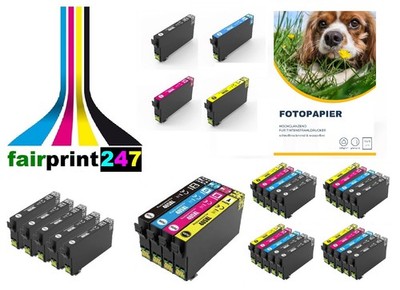 XL-Patronen für Epson WorkForce WF-WF-7610 WF-7830 WF-7835 oder Fotopapier