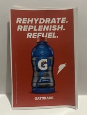 Gatorade Rehydrate Replenish Refuel Promotional Stickers New x4