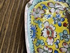 Vintage Chinese Enameled Metal Trinket Tray Floral Butterflies “CHINA” 2.5” — photo 6