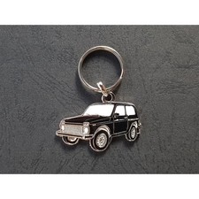 Lada Niva 4x4 Profile Keychain, Cossack Job Taiga, 1600 1700 1.9D (Black)