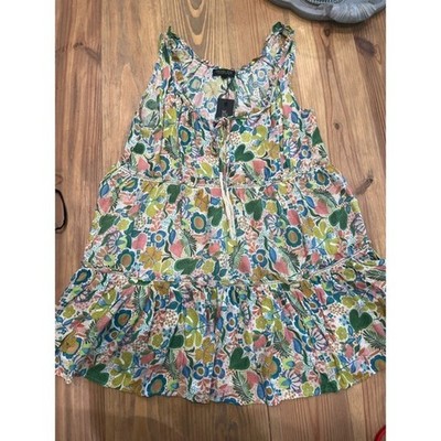 Women's Rachel Zoe Floral Print Sleeveless Dress Size M