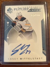 2018 SP Authentic Casey Mittelstadt Autograph Black Gold Ink #148 card