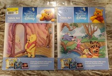Lot Of 2 Wonderful World Of Disney Fabric Art Winnie The Pooh And Friends