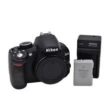 Nikon D3100 DSLR Camera Body, Black 14.2MP with Battery Charger