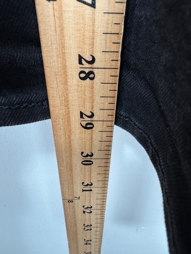 Levi's 502 Premium Jeans Black Denim Tapered Fit Cotton Tencel 30x32 (30x29) - Picture 7 of 11