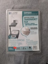 Transparency Film 8.5" x 11" C-Line Products Crystal Clear Open Box 35 Sheets