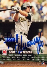 Scott Hatteberg signed baseball card 2004 MLB Showdown #243 (Oakland Athletics)