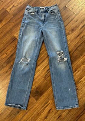 Flying Monkey Jeans Distressed Mid Rise Ladies Size 28x31