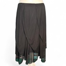 Vintage Y2K Fashion Bug Black Fairy Hem Skirt Size-medium