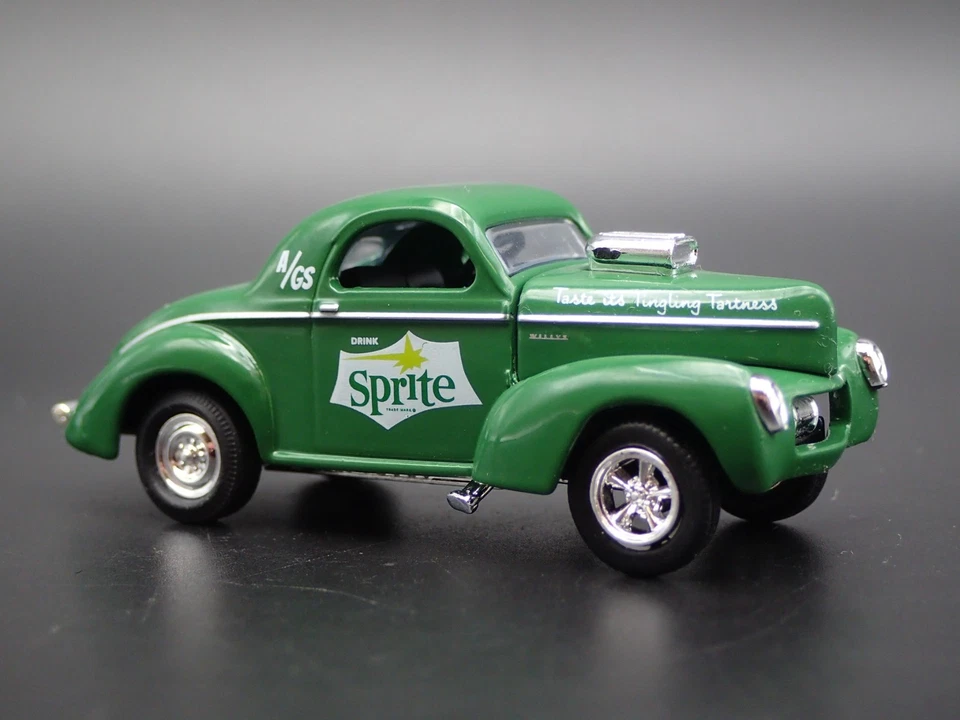 Modelo De Coche Diecast 1:64 Willys Coupe Gasser Sprite Nhra Drag 1941 - Imagen 4 de 4
