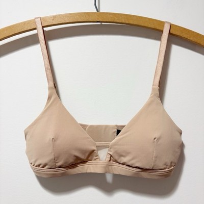 Pepper Feelgood Wire Free T-Shirt Bra Size XS Buff Beige Tan Cream 32AA 32A 32B