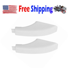2 PK New White Oven Door Handle End Cap WB07K10043 For GE Range Stove WB7T10144