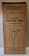 Vintage NEW OLD STOCK Logan Model No. 1120 "Deluxe" Folding Projector Table IOB