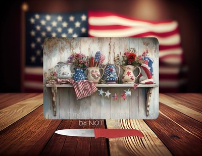 USA~ Rustic~11 x 8~ Tempered Glass Cutting Board~FREE shipping~ your CHOICE~Gift