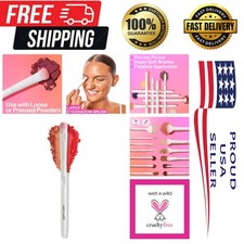 High-Quality Synthetic Eyeshadow Brush with Ergonomic Handle for All Skin Types