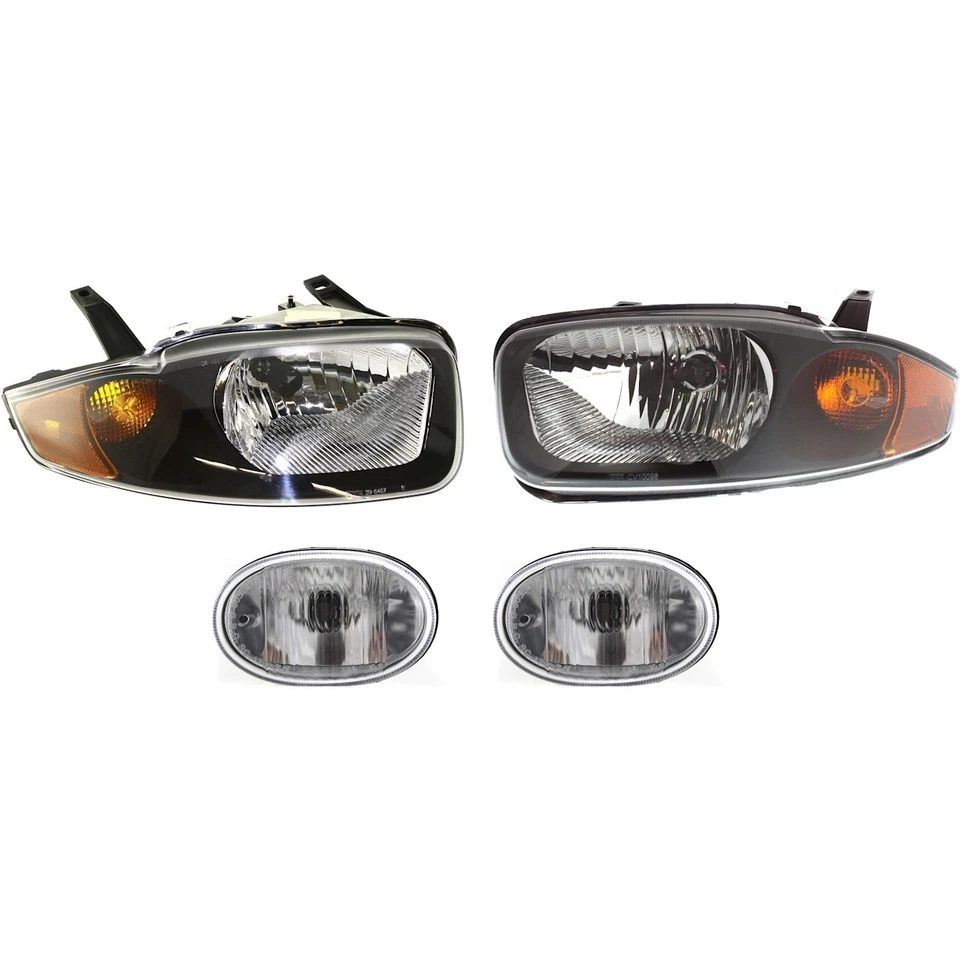 Headlight Kit For 2003-2005 Chevrolet Cavalier Left and Right 4Pc Foto 3 de 4