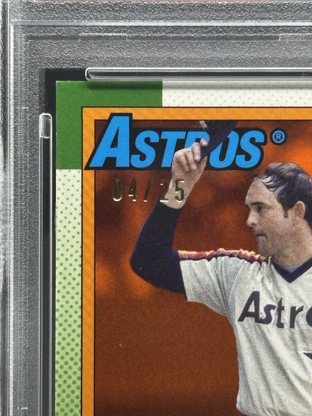 2025 Topps Update - NOLAN RYAN - 1990 Baseball Orange #/25 AUTO - Astros PSA 9 view 3