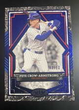 2025 Topps Tier One - Pete Crow-Armstrong #46 Blue Foil /50 Chicago Cubs Rookie