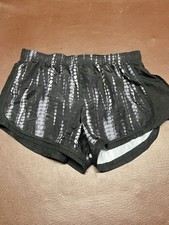 Athletic Works Girls Black Gray Activewear Running Shorts Size L 12-14
