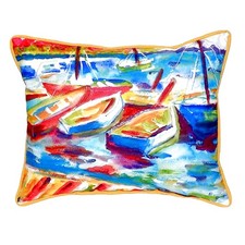 Betsy Drake Colorful Betsy's Marina II Extra Large 20 X 24 Indoor Outdoor Pillow