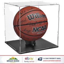 Luxurious Acrylic Display Stand for Full Size Basketball and Sports Memorabilia