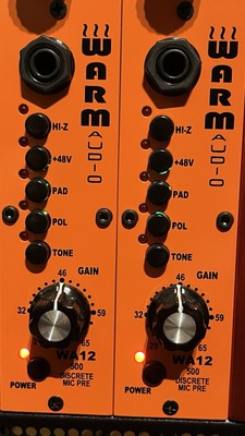 2x Warm Audio WA12 500 Mic pre