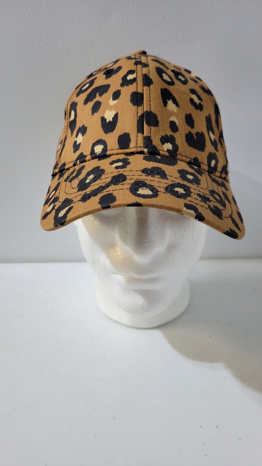 Leopard Print Adjustable Strapback Hat Brown Blac… - image 1