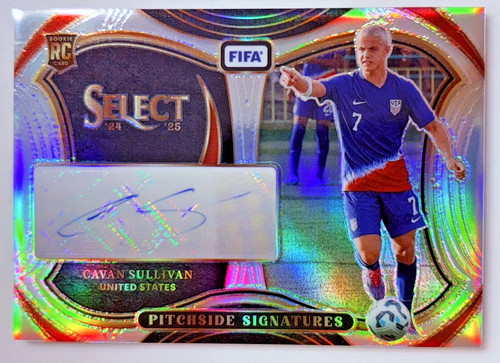 Cavan Sullivan #PS-CS 2024 Panini Select FIFA Pitchside Signature card