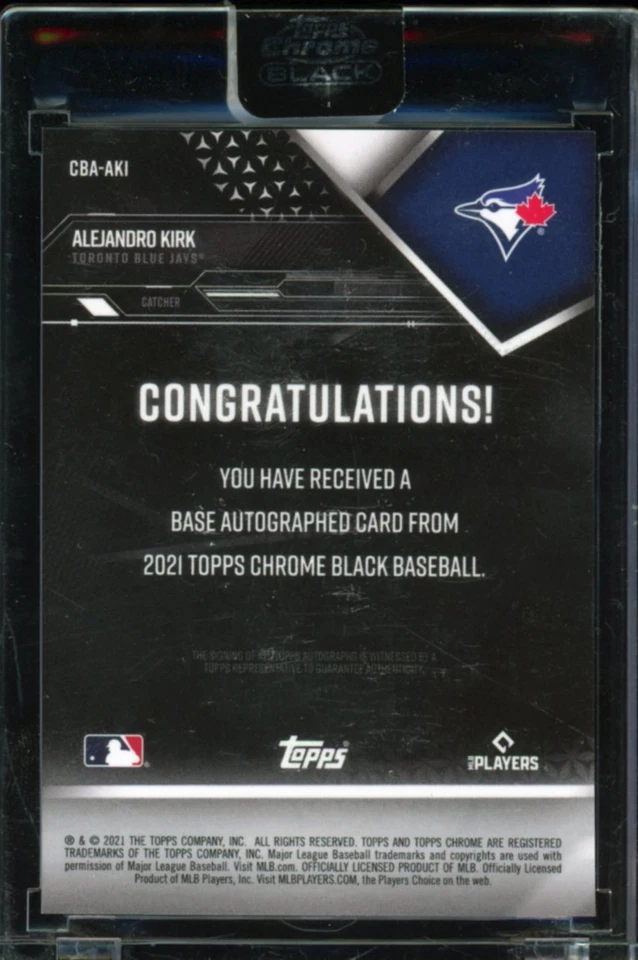 2021 Topps Chrome ALEJANDRO KIRK rookie RC autograph AUTO factory SEALED - Image 2 of 2