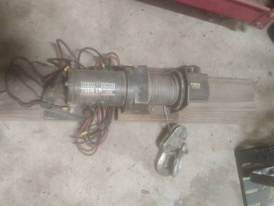 Badland 2000 Lb Winch Mounted On Board