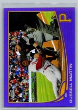 2013 Topps Chrome Purple Refractor Russell Martin 89
