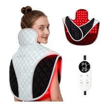 Red Light Therapy for Neck and Shoulders 3-in-1 LED Bead 660nm 850nm Gray new