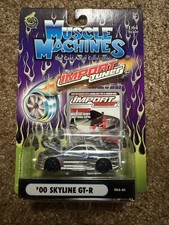 Muscle Machines Import Tuner 164 Scale T03-41 - 2000 Skyline Gt-r Silver Rare
