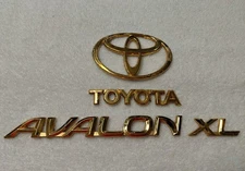 2001-2004 Toyota Avalon XL Trunk Decklid Chrome Emblem Logo Badge OEM Gold