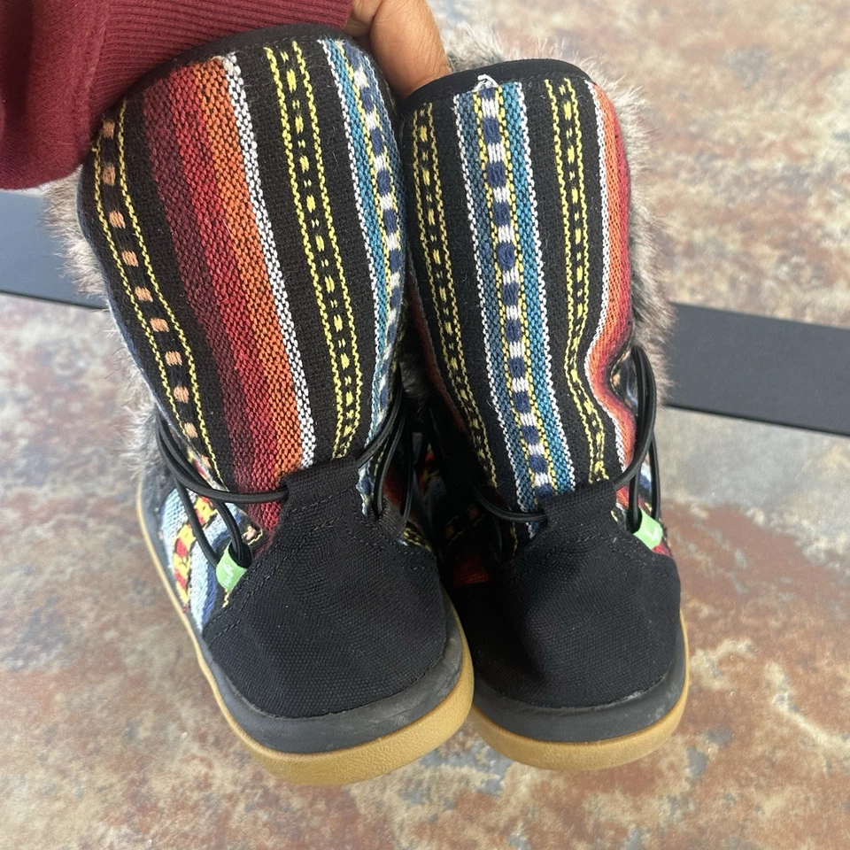 Botas Sanuk Tripper Flurry Imitación Piel Multicolor Azteca Media Pantorrilla Talla 8 Foto 4 de 4