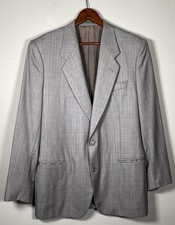 Lubiam Made in Italy Gray Wool Blazer Jacket Men  s Medium IT 50 Tailored Fit