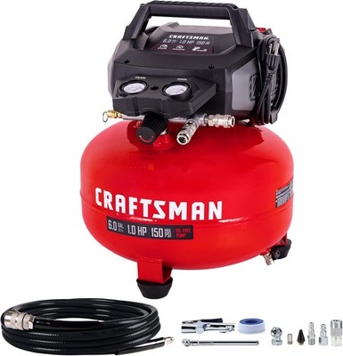 CRAFTSMAN 6-Gallon Portable Electric 150 PSI Pancake Air Compressor