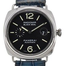 con carta PANERAI Radio pasto nero sigillo PAM00287 orologio automatico uomo Q#146013