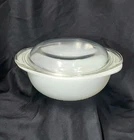 Pyrex #022 Opal White Vintage 1 Liter Casserole Dish with Lid #682-C 13