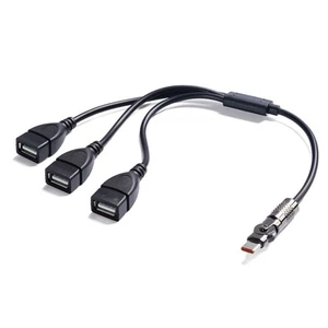 USB Étendues des centres de partage de câbles 3 Chargeurs de téléphones portables Adaptateurs d'alimentation multiples