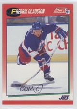 1991-92 Score Canadian Fredrik Olausson #18 0a4