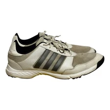 Adidas F33549 Golf Shoes White Black Men's Size 13 Spiked Cleats Leather Comfort